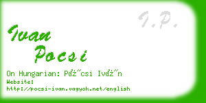 ivan pocsi business card